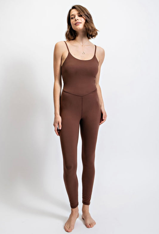 Java Brown Butter Tight Fit Jumpsuit