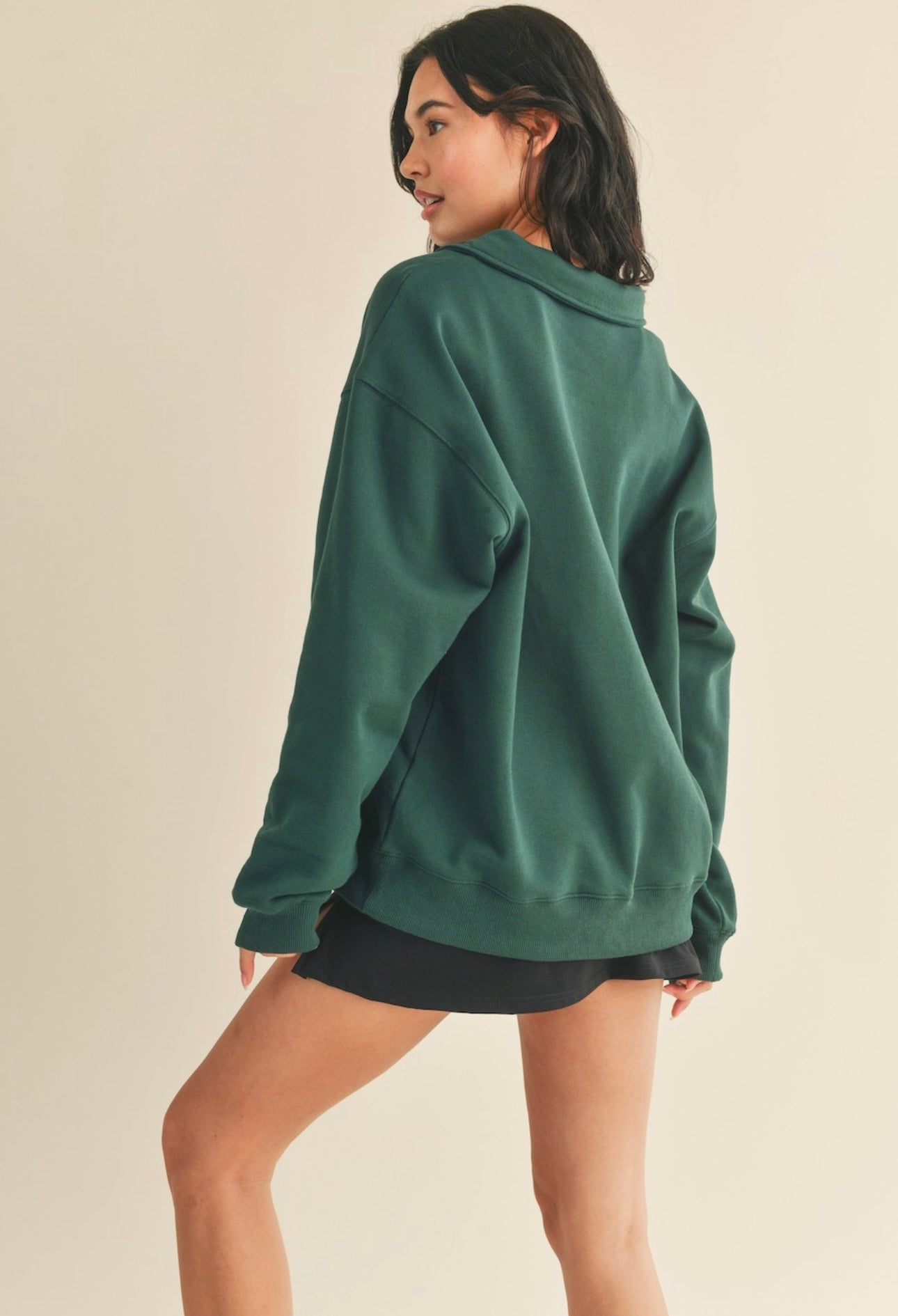 Forest Green French Terry Pullover