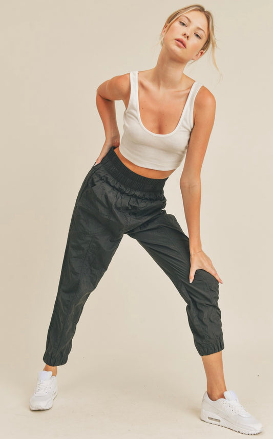 High Rise Warm-up Style Jogger